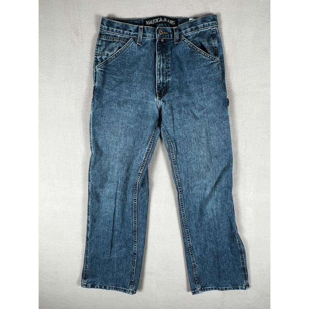 VTG 90s Nautica Jeans Co Loose Fit Denim Jeans Men Fits 30x30 Baggy Y2K Mexico